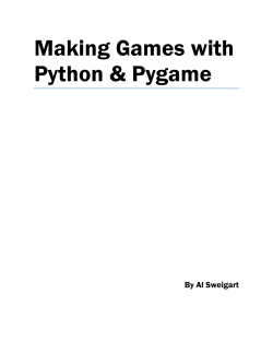 Making Games with Python &amp; Pygame  By Al Sweigart