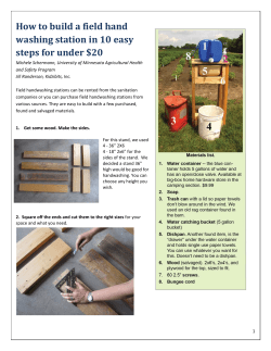 How to build a field hand  washing station in 10 easy  steps for under $20  