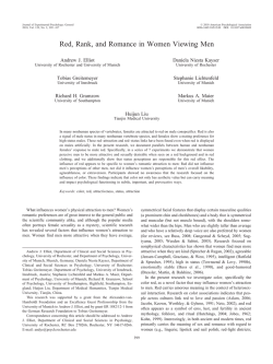 Red, Rank, and Romance in Women Viewing Men Andrew J. Elliot