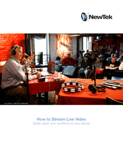 How to Stream Live Video