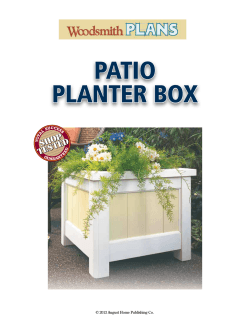 Patio Planter box © 2013 August Home Publishing Co.