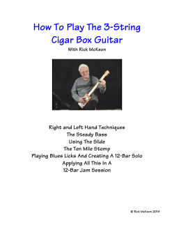 How To Play The 3-String Cigar Box Guitar