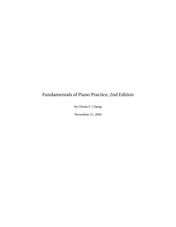 Fundamentals of Piano Practice, 2nd Edition by Chuan C. Chang