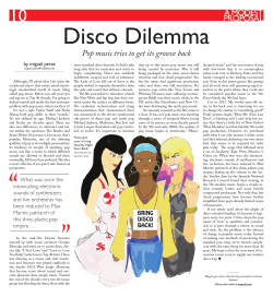 Disco Dilemma Pop music tries to get its groove back