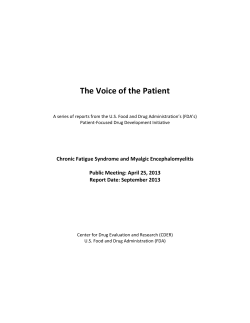 The Voice of the Patient