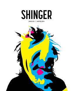 SHINGER ISSUE NO. 1  /  WINTER 2014