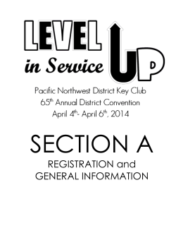 SECTION A  REGISTRATION and GENERAL INFORMATION