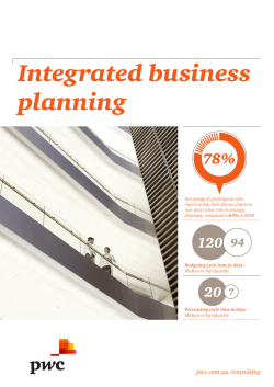Integrated business planning