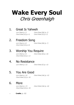Wake Every Soul Chris Greenhalgh  Great Is Yahweh