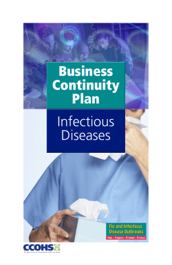 Business Continuity Plan Infectious
