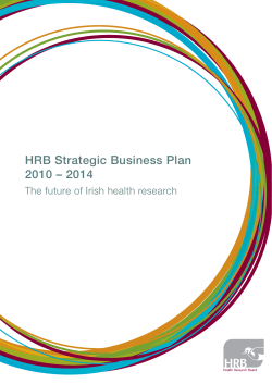 HRB Strategic Business Plan 2010 – 2014