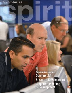 Commercial Business Development Corporate Planning &amp; Development