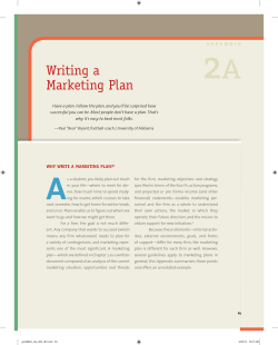 2 A Writing a Marketing Plan