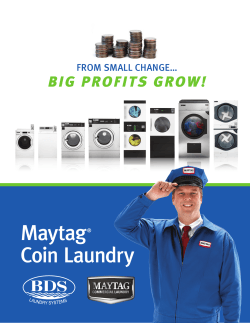 maytag® coin laundry - BDS Laundry Systems