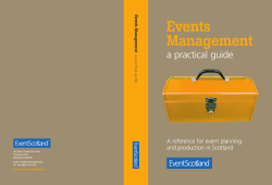 Events Management a practical guide A reference for event planning