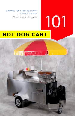 101  HOT DOG CART