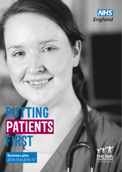 Putting First Patients England