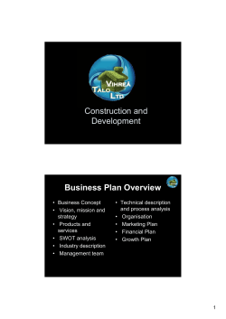 Construction and Development Business Plan Overview