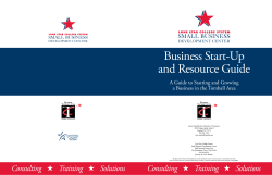 Business Start-Up and Resource Guide A Guide to Starting and Growing