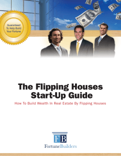 The Flipping Houses Start-Up Guide