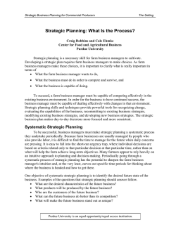 Strategic Planning: What Is the Process?