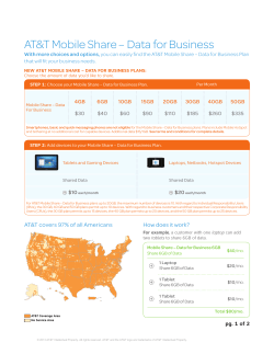 AT&amp;T Mobile Share – Data for Business