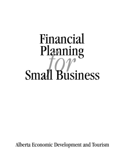 for Financial Planning Small Business