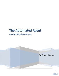 The Automated Agent By Travis Olson  www.AgentBreakthrough.com