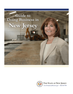 New Jersey Guide to Doing Business in