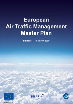 European Air Traffic Management Master Plan Edition 1 - 30 March 2009