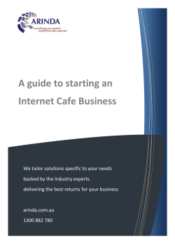 A guide to starting an Internet Cafe Business