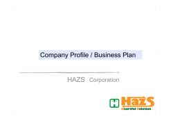 HAZS Company Profile / Business Plan Corporation
