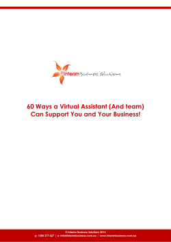 60 Ways a Virtual Assistant (And team)  |