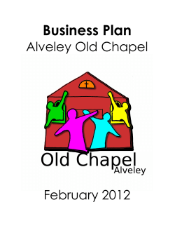 Business Plan Alveley Old Chapel February 2012