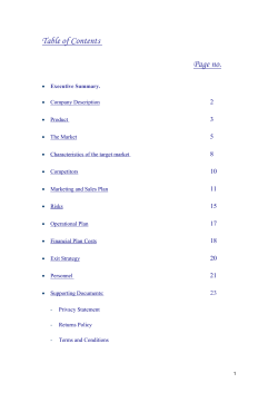 Table of Contents  Page no. 2