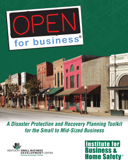 A Disaster Protection and Recovery Planning Toolkit