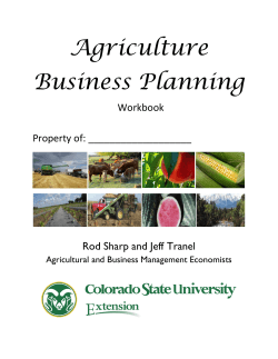 Agriculture Business Planning   