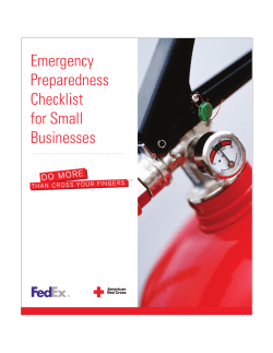 Emergency Preparedness Checklist for Small