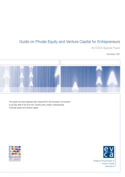 Guide on Private Equity and Venture Capital for Entrepreneurs