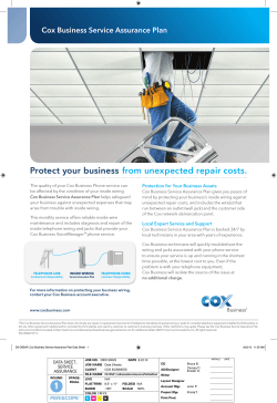 Protect your business from unexpected repair costs. Cox Business Service Assurance Plan