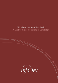 Mixed-use Incubator Handbook: A Start-up Guide for Incubator Developers