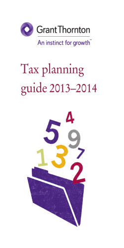Tax planning guide 2013–2014