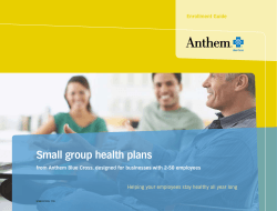 Small group health plans Enrollment Guide