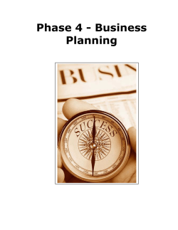 Phase 4 - Business Planning