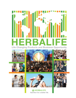 HERBALIFE Life Changing Products and Business Opportunity Nutrition for a better life.