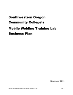 Southwestern Oregon Community College’s Mobile Welding Training Lab