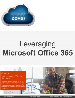 Leveraging Microsoft Office 365