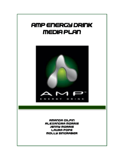 Amp Energy Drink Media Plan Amanda Gilpin