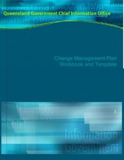 Change Management Plan Workbook and Template
