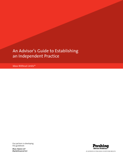An Advisor’s Guide to Establishing an Independent Practice Ideas Without Limits